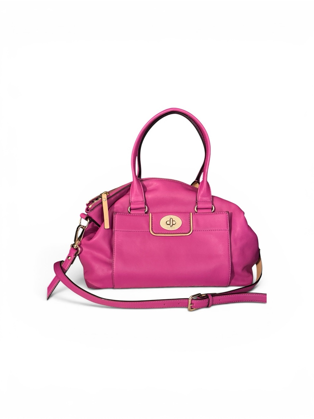 Kate Spade Pink Leather Satchel Handbag (A3)